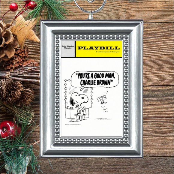 You're A Good Man Charlie Brown Broadway Musical Playbill Christmas Ornament - Picture 1 of 3